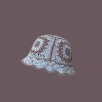 امرأة حلو شريط كرز ورد طنف واسعة قبعة من الصوف sku image 11