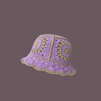 امرأة حلو شريط كرز ورد طنف واسعة قبعة من الصوف sku image 10