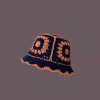 امرأة حلو شريط كرز ورد طنف واسعة قبعة من الصوف sku image 9