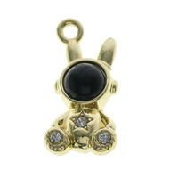 10 Pcs/package Cute Rabbit Astronaut Alloy Plating Inlay Pendant Jewelry Accessories main image 3