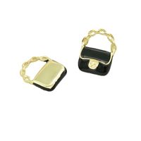 10 Pcs/package Simple Style Bag Alloy Enamel Pendant Jewelry Accessories main image 5