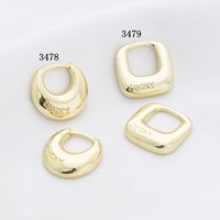 10 Pcs/package Simple Style Letter Solid Color Alloy Plating Pendant Jewelry Accessories main image 5