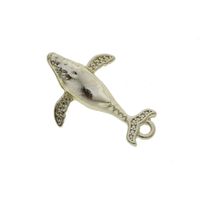 10 Pcs/package Simple Style Dolphin Whale Alloy Plating Pendant Jewelry Accessories main image 4