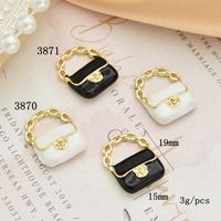 10 Pcs/package Simple Style Bag Alloy Enamel Pendant Jewelry Accessories main image 2