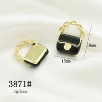 10 Pcs/package Simple Style Bag Alloy Enamel Pendant Jewelry Accessories sku image 2