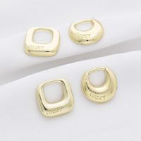 10 Pcs/package Simple Style Letter Solid Color Alloy Plating Pendant Jewelry Accessories main image 6