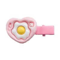 Women's Sweet Heart Shape Poached Egg Plastic Hair Clip main image 2