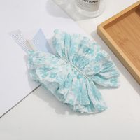 Women's Pastoral Simple Style Flower Cloth Pearl Pleated Hair Clip sku image 1