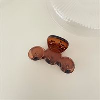 Women's Simple Style Round Solid Color Plastic Resin Hair Claws sku image 3