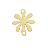 10 Pcs/package Simple Style Four Leaf Clover Flower Shell Alloy Plating Pendant Jewelry Accessories main image 5