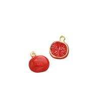 10 Pcs/package Simple Style Fruit Alloy Enamel Pendant Jewelry Accessories main image 5