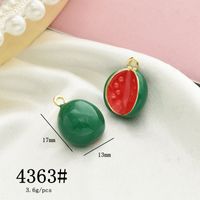 10 Pcs/package Simple Style Fruit Alloy Enamel Pendant Jewelry Accessories sku image 3