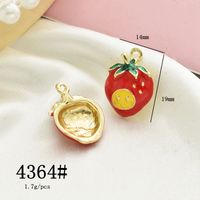 10 Pcs/package Simple Style Fruit Alloy Enamel Pendant Jewelry Accessories sku image 1
