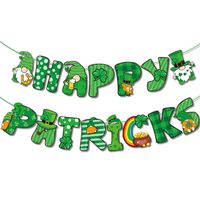 St. Patrick Cartoon Style Color Block Paper Festival Decorative Props sku image 1