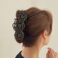 Women's Simple Style Flower Plastic Stoving Varnish Hair Claws main image 1