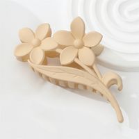 Women's Simple Style Flower Plastic Stoving Varnish Hair Claws sku image 4