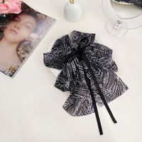 Women's Pastoral Bow Knot Cloth Floral Hair Clip sku image 2