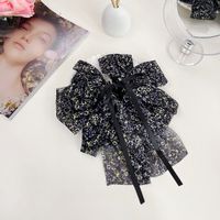 Women's Pastoral Bow Knot Cloth Floral Hair Clip sku image 1