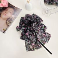Women's Pastoral Bow Knot Cloth Floral Hair Clip sku image 4