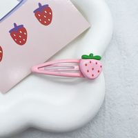 Women's Sweet Strawberry Plastic Hair Clip sku image 2