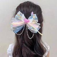 Girl'S Casual Cute Bow Knot Cloth Gauze Hair Clip main image 1