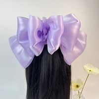 Women's Simple Style Bow Knot Organza Handmade Hair Clip main image 4