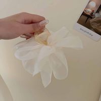 Women's Sweet Bow Knot Plastic Gauze Handmade Hair Claws sku image 2