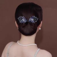 Women's Simple Style Peacock Feather Flower Alloy Plating Inlay Rhinestones Hair Band sku image 4