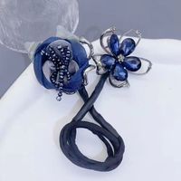 Women's Simple Style Peacock Feather Flower Alloy Plating Inlay Rhinestones Hair Band sku image 10