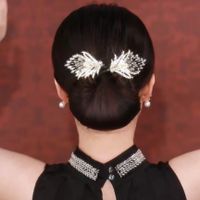 Women's Simple Style Peacock Feather Flower Alloy Plating Inlay Rhinestones Hair Band sku image 5