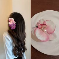 Women's Sweet Flower Plastic Hair Clip Hair Claws sku image 2