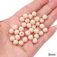 20 Pieces Diameter 8mm Hole 1~1.9mm Glass Solid Color Beads sku image 8
