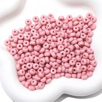100 PCS/Package Arylic Solid Color Beads sku image 8