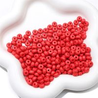 100 PCS/Package Arylic Solid Color Beads sku image 1