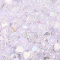 100 Pieces Arylic Star Heart Shape Beads sku image 1