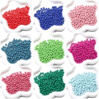 100 PCS/Package Arylic Solid Color Beads main image 1