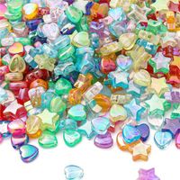 100 Pieces Arylic Star Heart Shape Beads main image 1