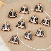 10 Pieces Simple Style Clothes Alloy Enamel Inlay Pendant Jewelry Accessories main image 1