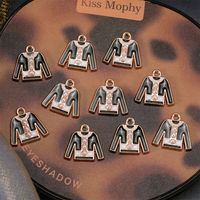 10 Pieces Simple Style Clothes Alloy Enamel Inlay Pendant Jewelry Accessories main image 2