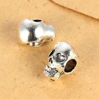 10 Pieces Hip-hop Retro Skull Alloy Plating Inlay Beads Jewelry Accessories main image 3