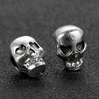 10 Pieces Hip-hop Retro Skull Alloy Plating Inlay Beads Jewelry Accessories main image 1