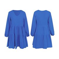 Women's Regular Dress Elegant Classic Style V Neck Long Sleeve Solid Color Knee-length Daily main image 4