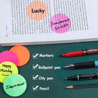 1 Set Solid Color Learning School Paper Casual Vacation Stickers main image 1
