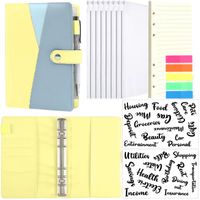 1 Set Multicolor Learning School Paper Casual Vacation Loose Spiral Notebook main image 1
