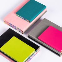 1 Piece Multicolor Learning School Pu Leather Paper Casual Vacation Notebook main image 3