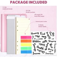 1 Set Multicolor Learning School Paper Casual Vacation Loose Spiral Notebook main image 2