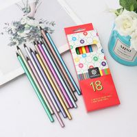 1 Set Color Block Learning School Wood Simple Style Classic Style Pencil main image 5