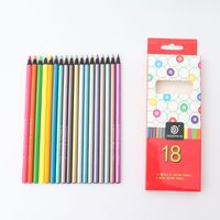1 Set Color Block Learning School Wood Simple Style Classic Style Pencil main image 2