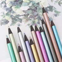 1 Set Color Block Learning School Wood Simple Style Classic Style Pencil main image 3