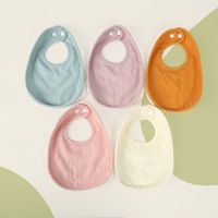 Einfacher Stil Einfarbig Baumwolle Spucktücher Baby Zubehör main image 5